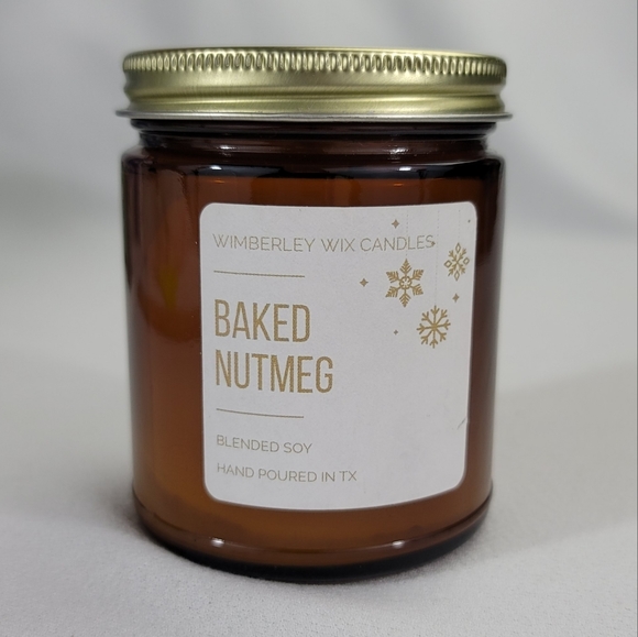 Wimberley Wix Candles BAKED NUTMEG Blended Soy One-Wick Jar Candle - Picture 7 of 7